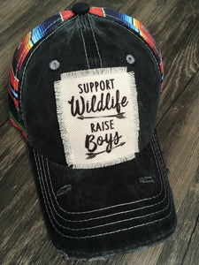 SOLD OUT- Serape Black Hat Raise Boys