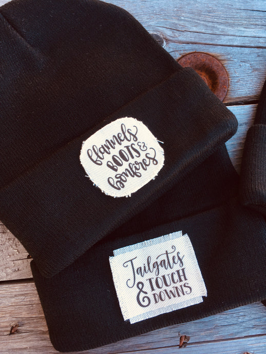 SOLD OUT Beanie- Flannels Or Tailgates