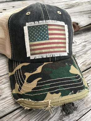 Vintage Flag Hats