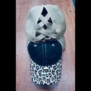 Smooth As Tennessee Whiskey- Leopard Hat Criss cross