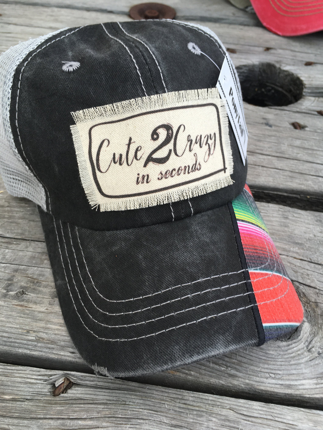 SALE Cute 2 Crazy- Serape High Ponytail