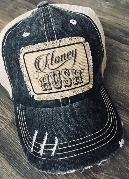 Denim Hat. Honey Hush