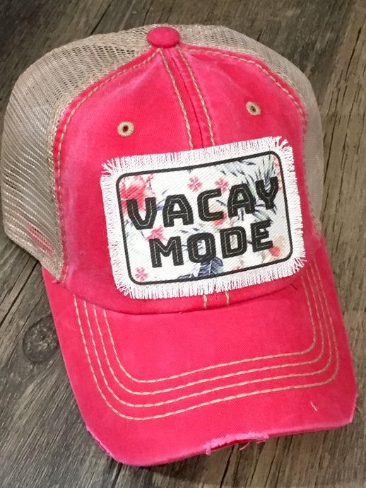 Vacay Mode Fuschia Pink Hat