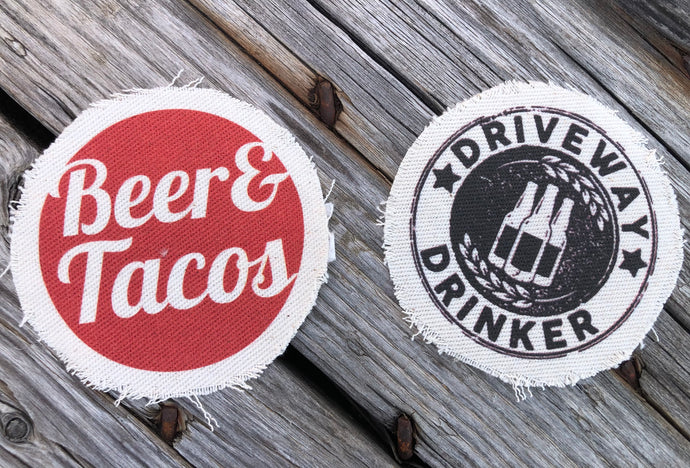 FB Patch sale- beer & tacos, driveway drinker