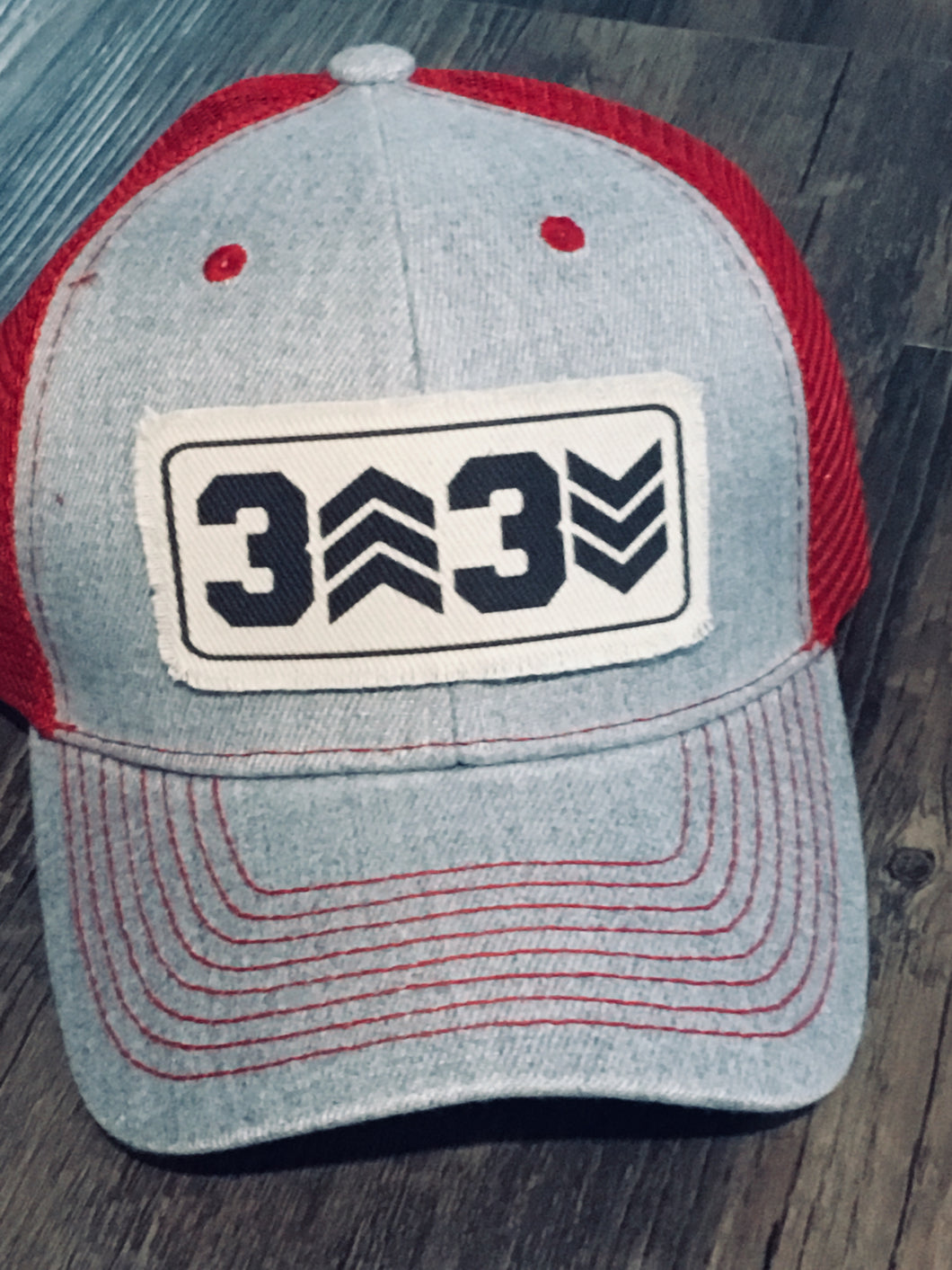 SOLD OUT- Grey Trucker Hat 3 Up 3 Down