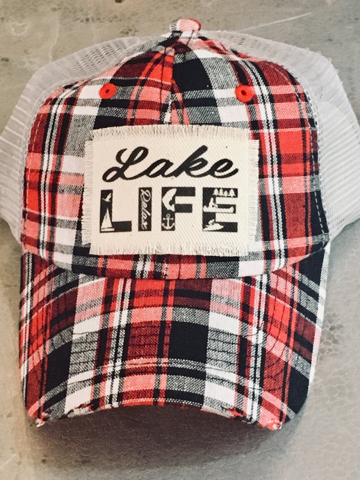 Red Plaid- Lake Life