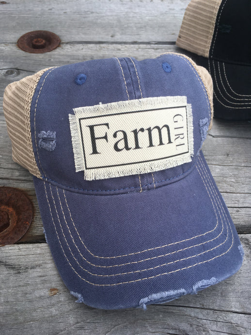 Farm Girl. Vintage Denim