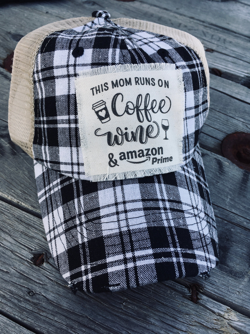 Plaid. CoffeeWine And Amazon Prime