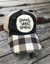 NEW DUO Distressed Checkered Plaid Hat