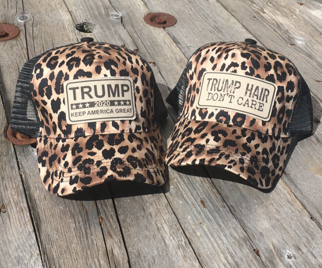 SOLD OUT- Trump 2020 Leopard Trucker