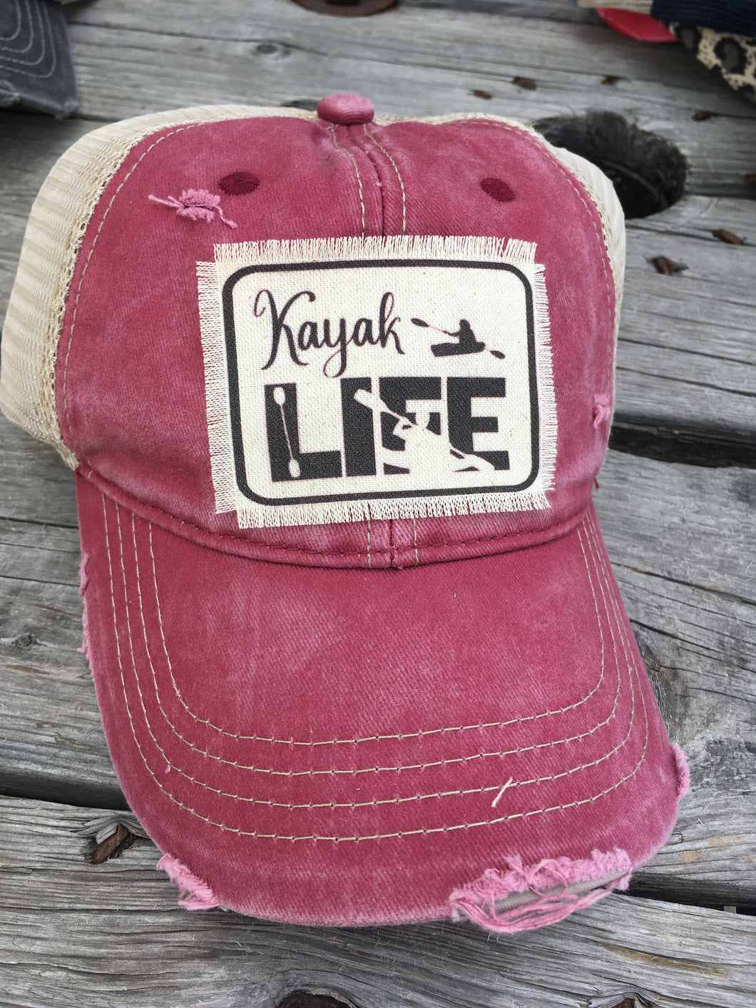 SALE Kayak Life- Red Vintage