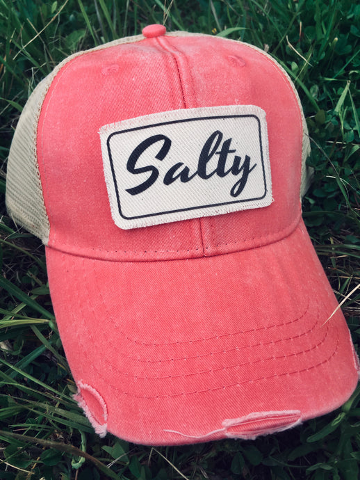 🚨OUT OF STOCK🚨Salty- Coral Tan Hat