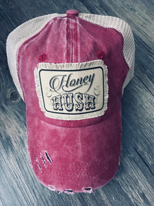 Maroon Hat. Honey Hush