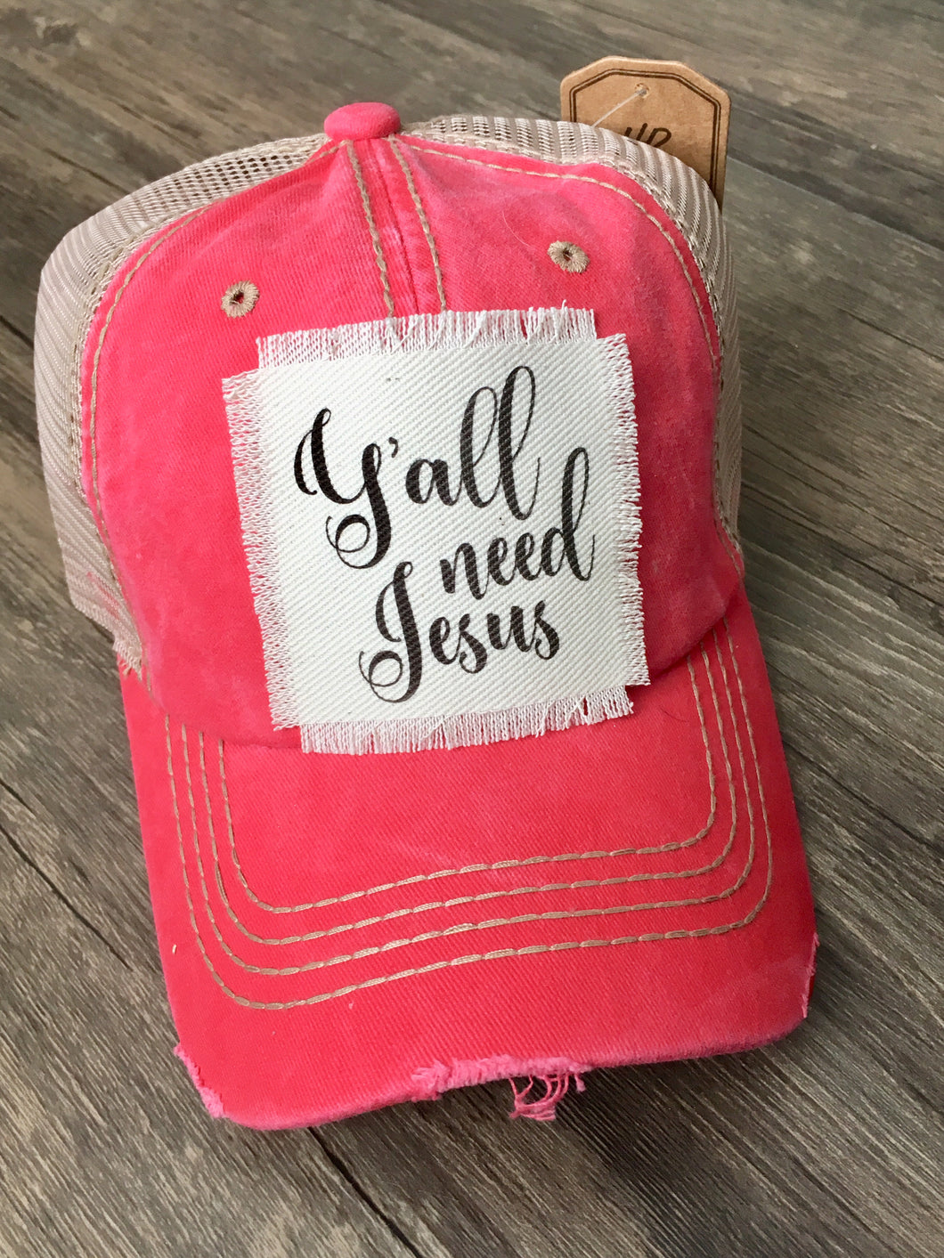 Fuchsia Hat. Y’all Need Jesus