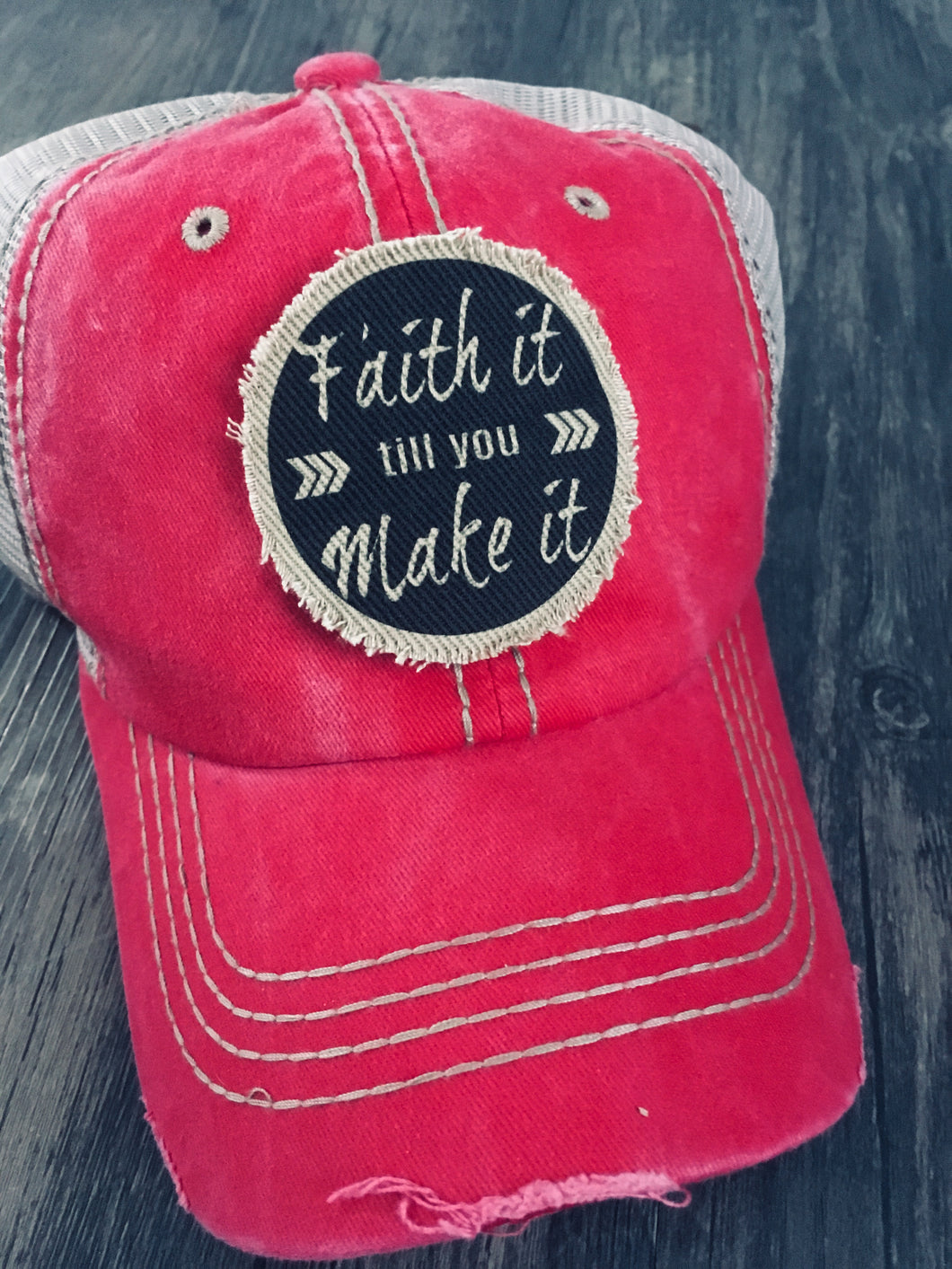 Fuchsia Hat. Faith It Till You Make It