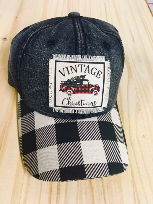 Vintage Christmas Plaid Bill