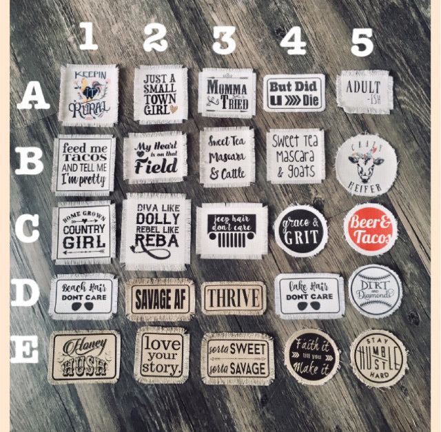 Patches- Best Sellers