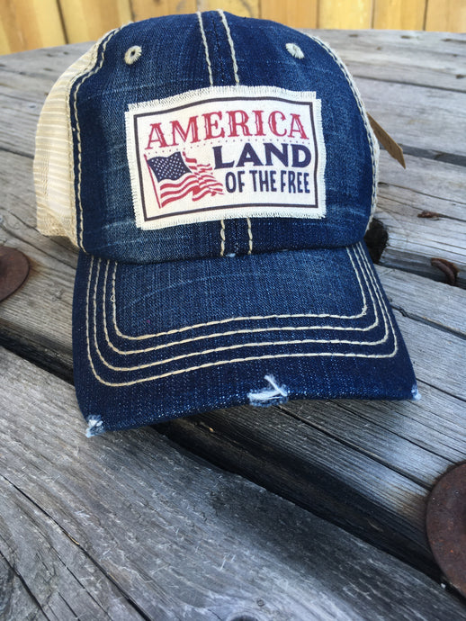 SALE America Land Of The Free- Denim