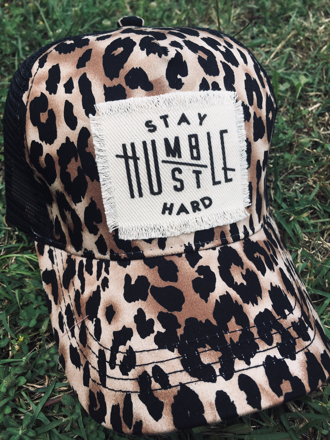 🚨OUT OF STOCK🚨Leopard Trucker- Stay Humble hustle hard