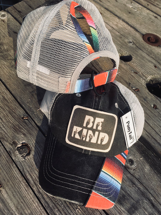 SALE Be Kind- Serape High Ponytail