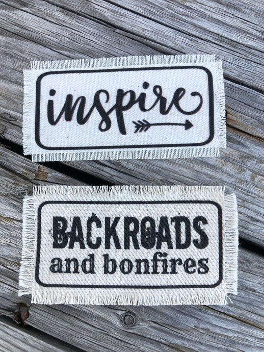 FB Patch sale- inspire , backroads and bonfires