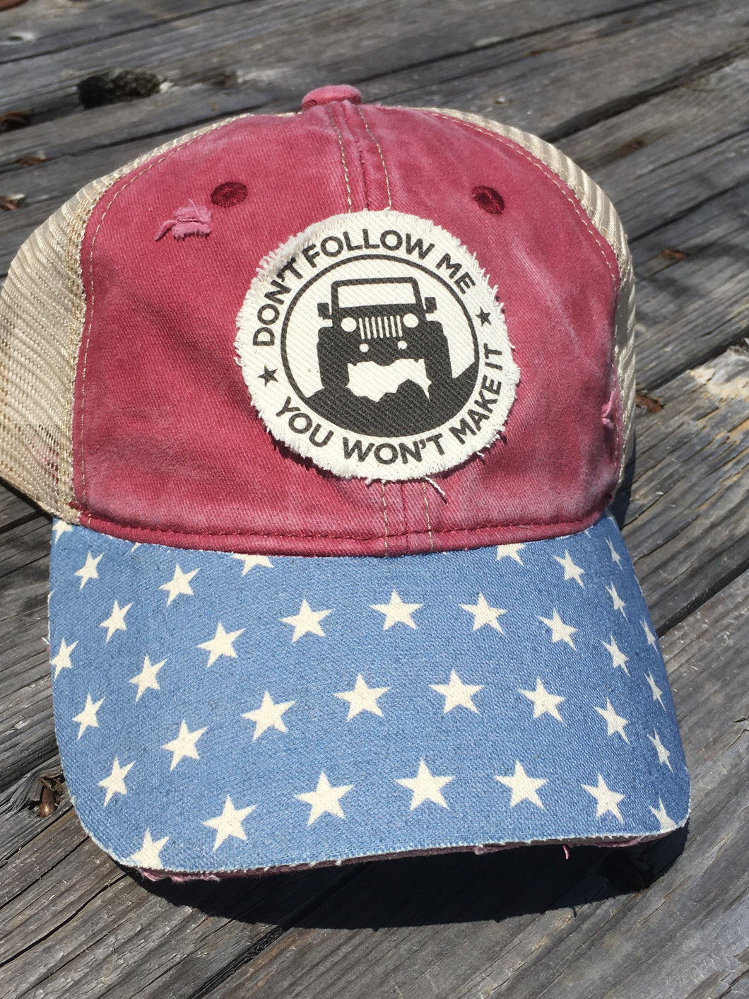 Raggedy Bill Vintage Stars. Jeep Hat