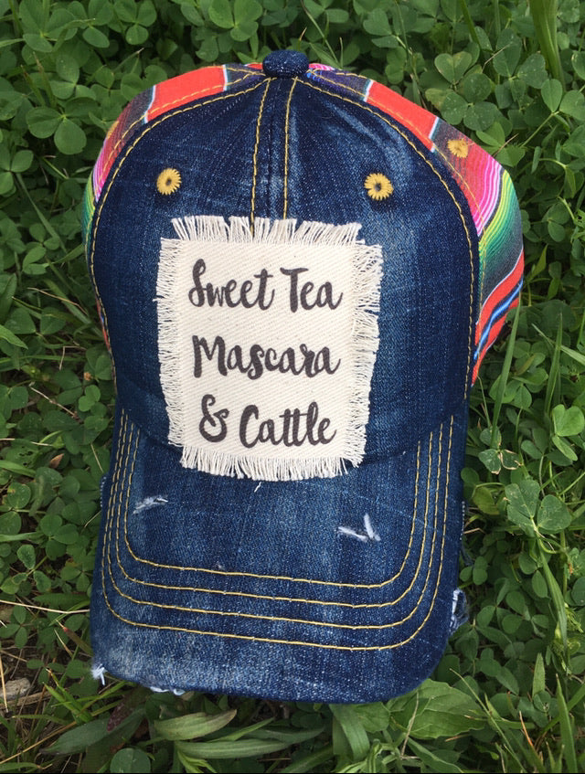 Sweet Tea Mascara Cattle. Serape Hat