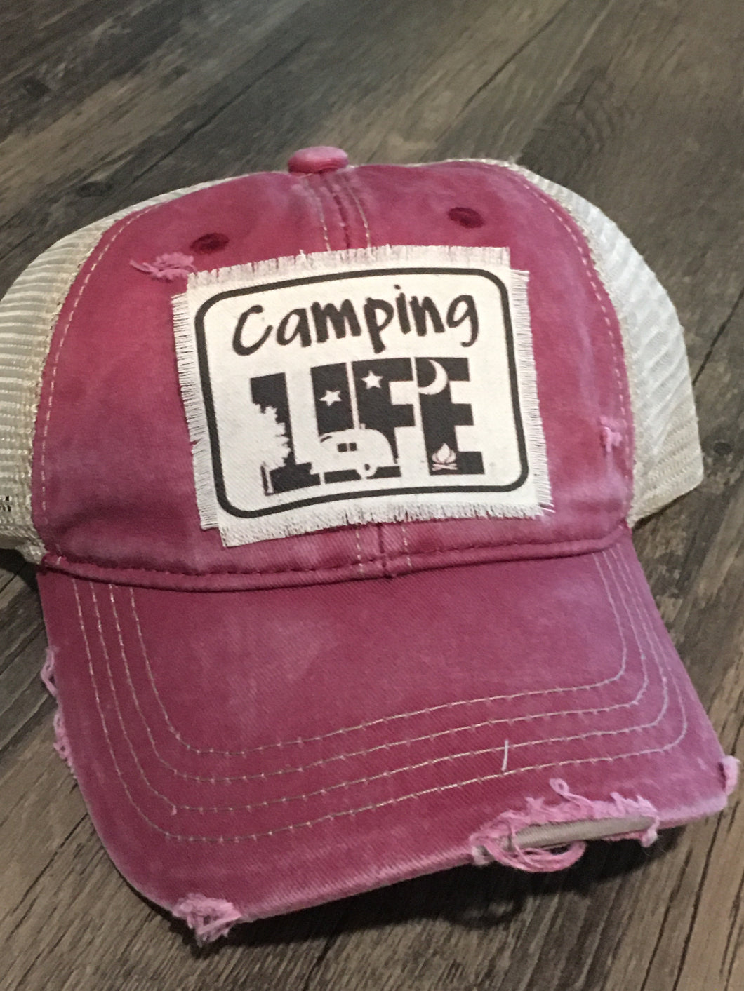 SALE Camping Life- Red Vintage