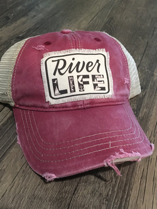 SALE River Life- Red Vintage