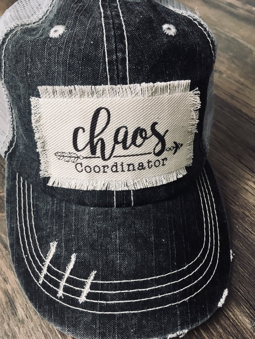 Denim Hat. Chaos Coordinator Arrow