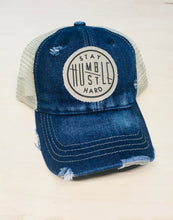 Stay Humble Hustle Hard Blue Denim