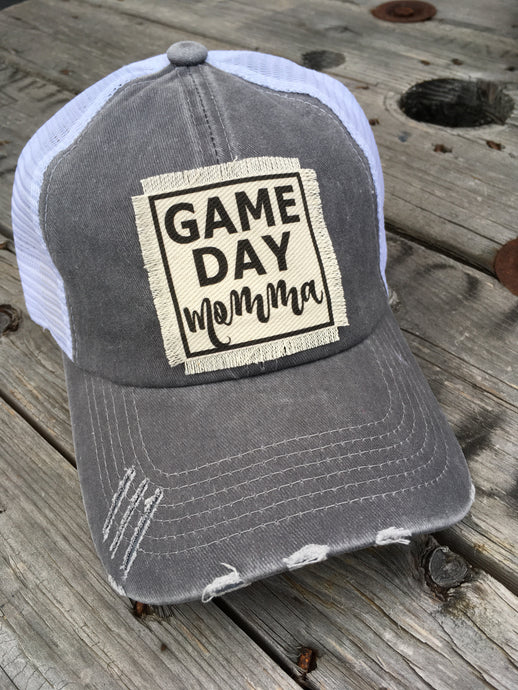 Game Day Momma. Grey Hat