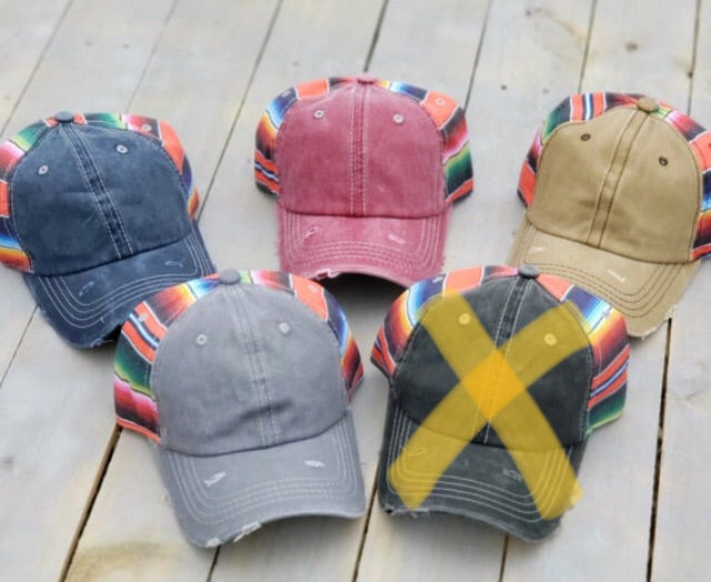 Serape Patch Hats