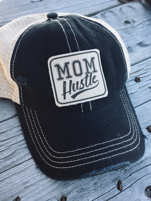 Mom Hustle. Vintage Black Denim