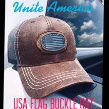 USA Flag Buckle Hat